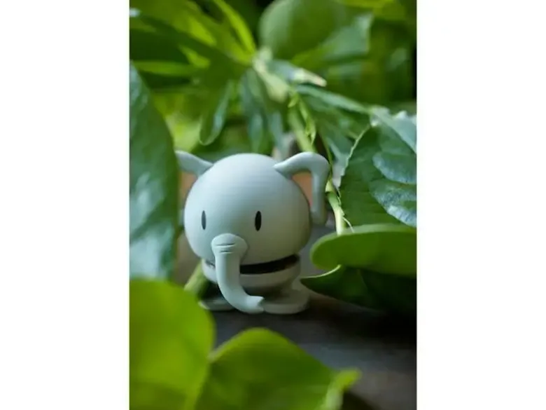 Hoptimist Elefant grå