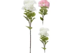 H&S Collection Falsk Blomst - Hvid/Lyserød
