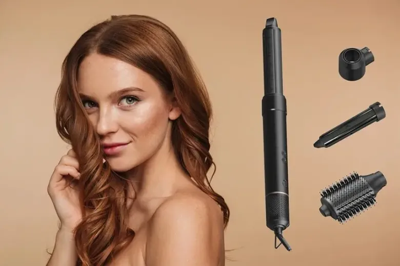 Hâws Beauty hot air styler 4 hoveder 1500W grå