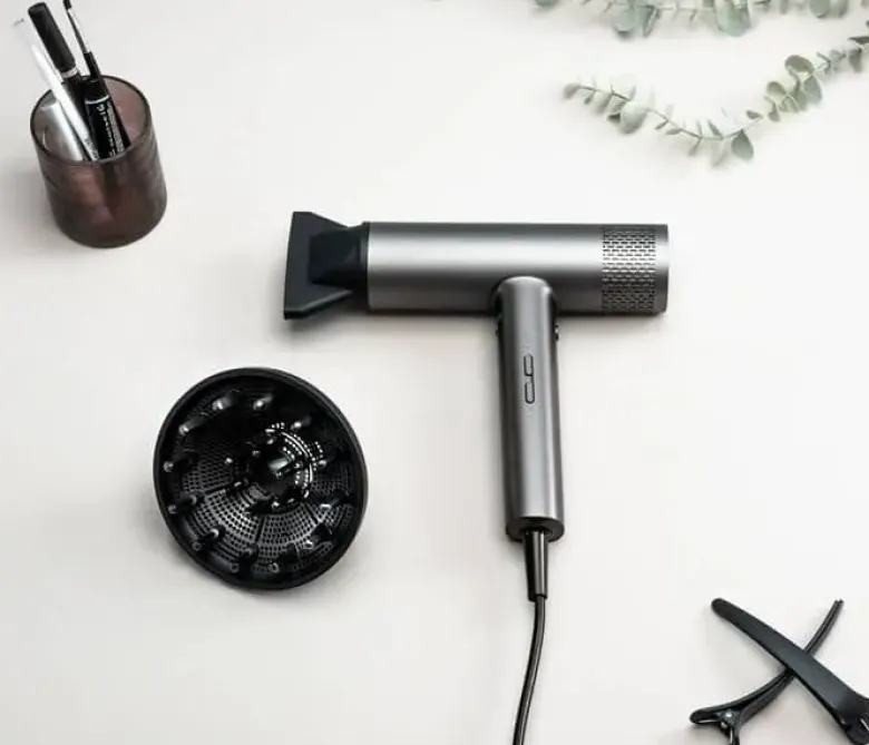 Hâws Beauty hårtørrer med diffuser 2000 W grå