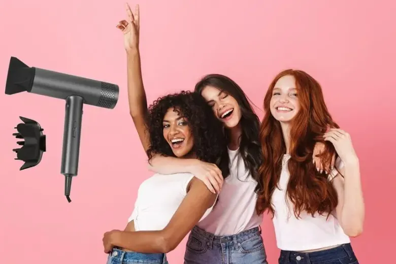 Hâws Beauty hårtørrer med diffuser 2000 W grå