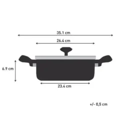 Jamie Oliver Essential SS sautergryde 24 cm med låg