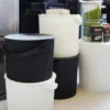 Japansk Omnioutil spand med låg 4L hvid