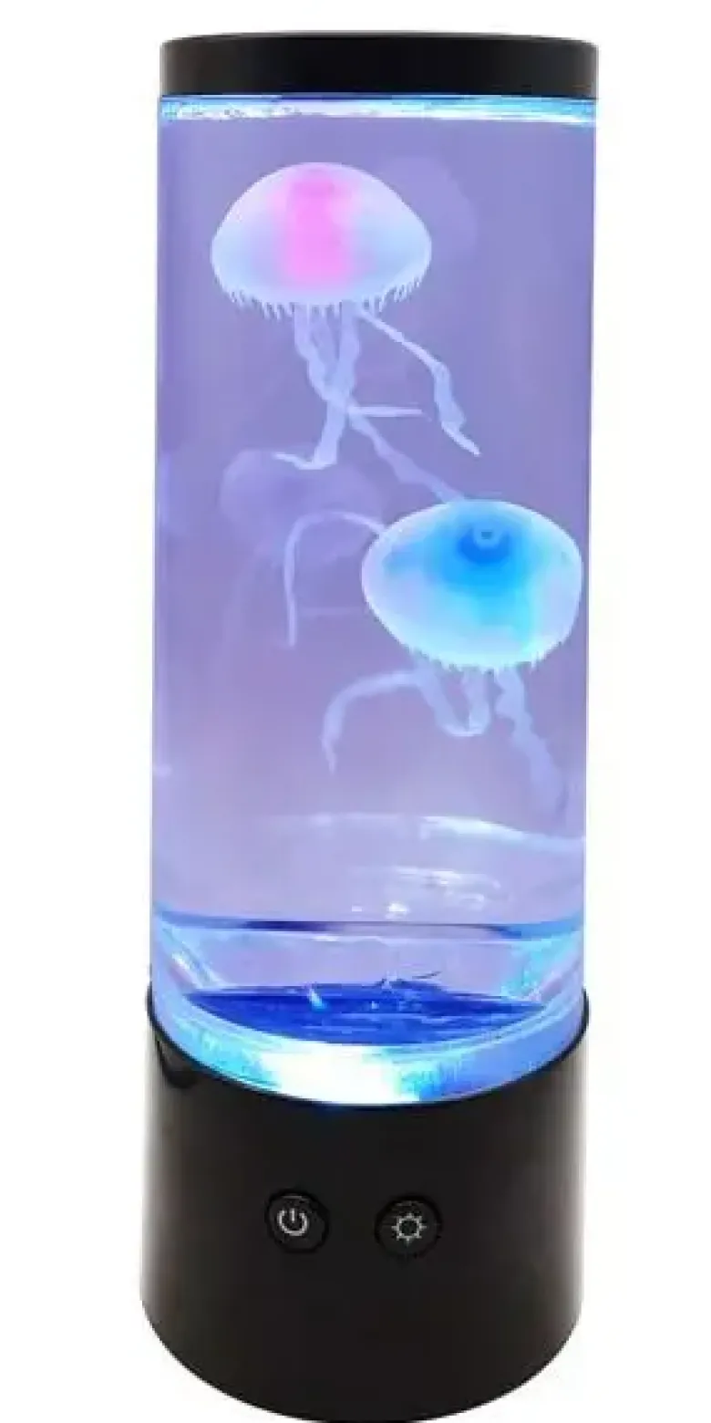 Jelly fish lampe til batteri inkl.. USB-ledning