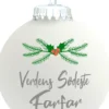 Julekugle mat hvid "Verdens sødeste Farfar"