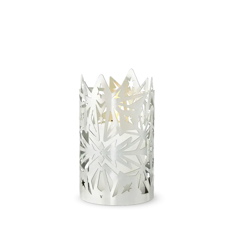 Karen Blixen Lysestage H16 cm forsølvet