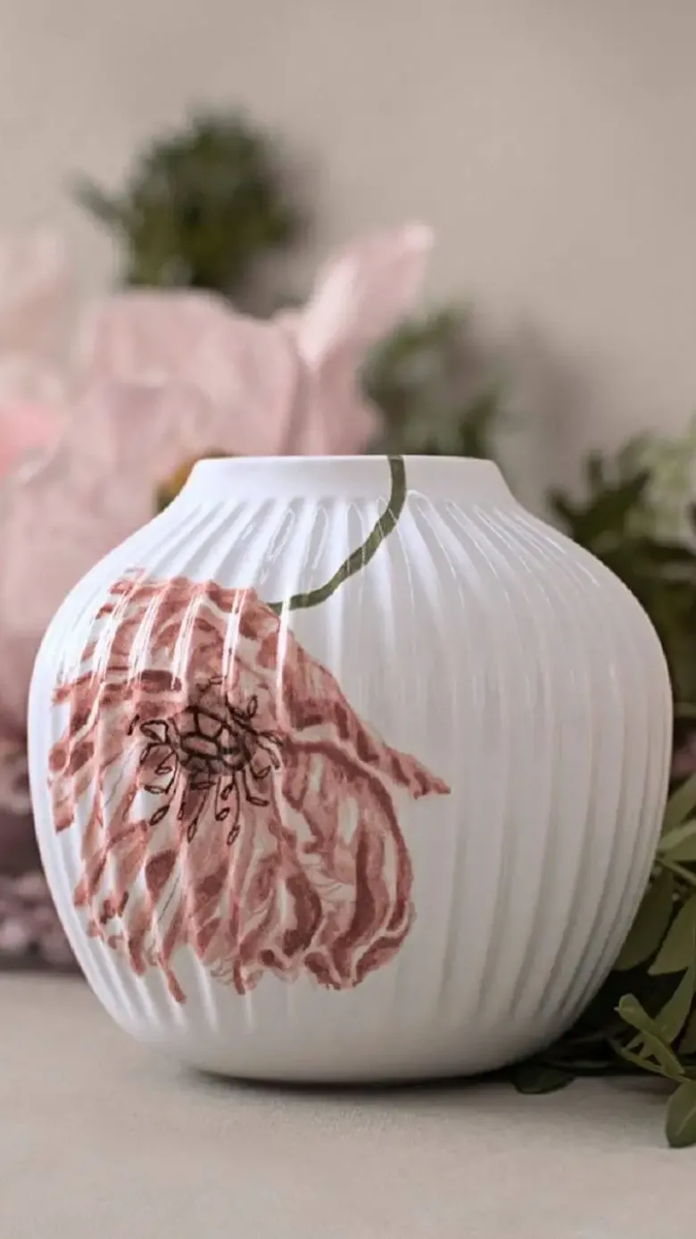 Kähler Hammershøi Poppy vase H13 cm