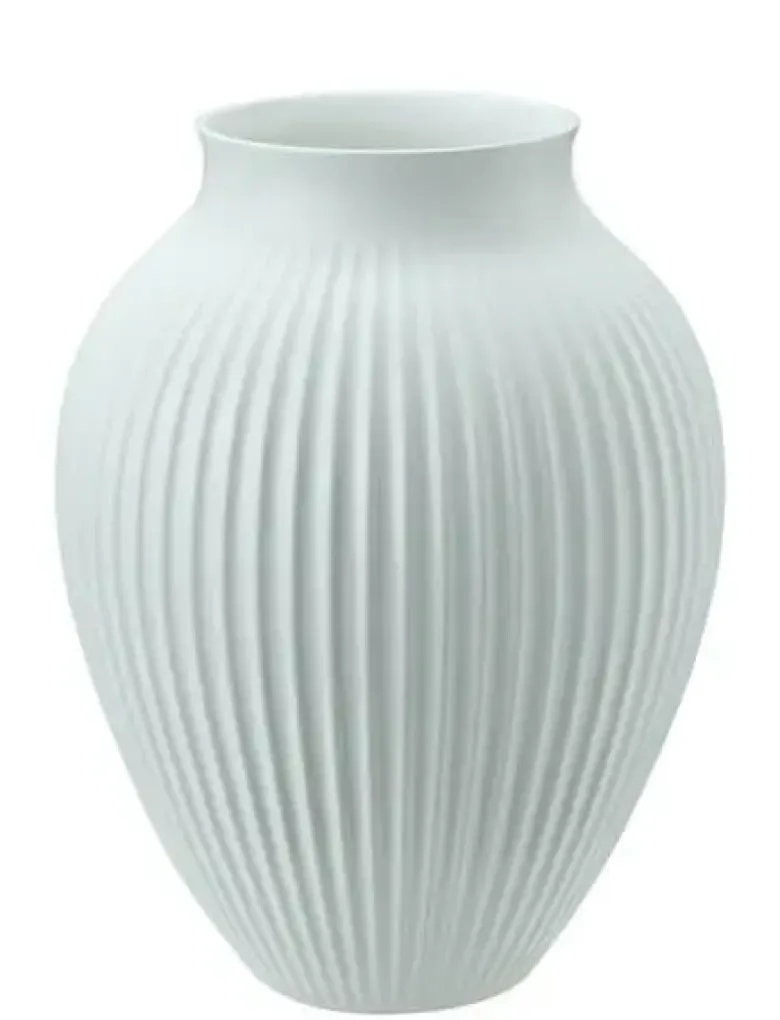 Knabstrub vase H27 cm mat ice blå