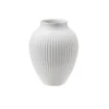 Knabstrup vase med riller 12,5 cm hvid