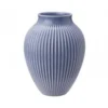 Knabstrup Vase med riller 20 cm lavendelblå