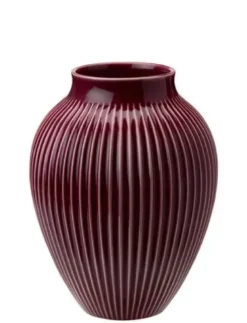 Knabstrup Vase med riller H20 cm Berry