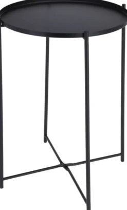 Koopman Bord Ø35cm H47cm Sort