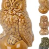 Koopman Ugle i procelæn H14 cm figur
