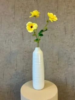 Kunstig blomst Ranunkel lys gul