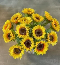 Kunstig blomst Solsikke gul 1 stk.