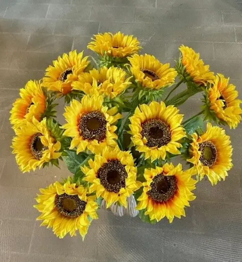 Kunstig blomst Solsikke gul 1 stk.