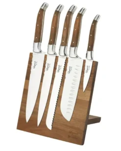 Laguiole by Haws knivsæt 5 knive og knivstander med magnet