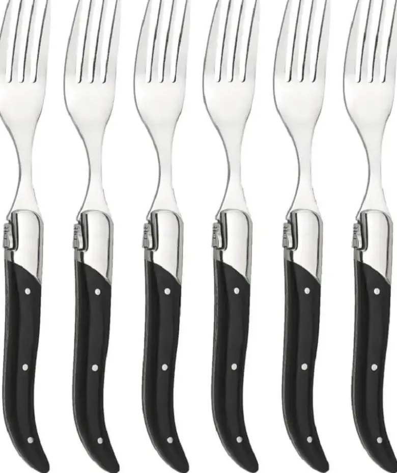 Laguiole by Haws steakgafler 6 stk sort ibenholt