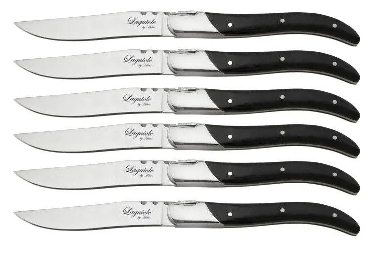 Laguiole by Haws steakknive 6 stk sort ibenholt
