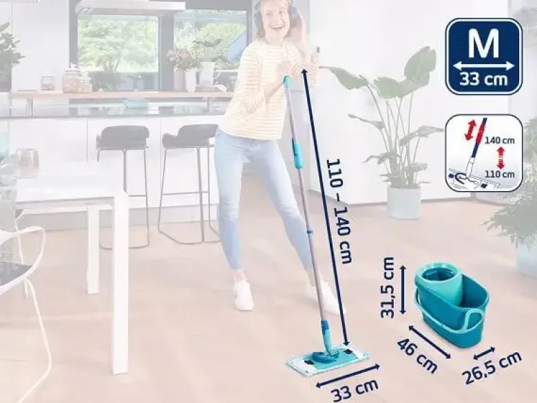 Leifheit Gulvvaskersæt CLEAN TWIST M ERGO 6 liter