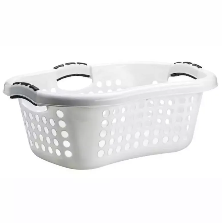 Linnedkurv 45L hvid med huller