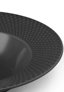 Lyngby Dyb tallerken Rhombe Earth Dyb tallerken Ø24.5 cm slate