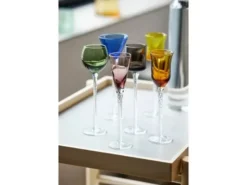 Lyngby Glas London Snapseglas 18 cm 6 stk Assorterede