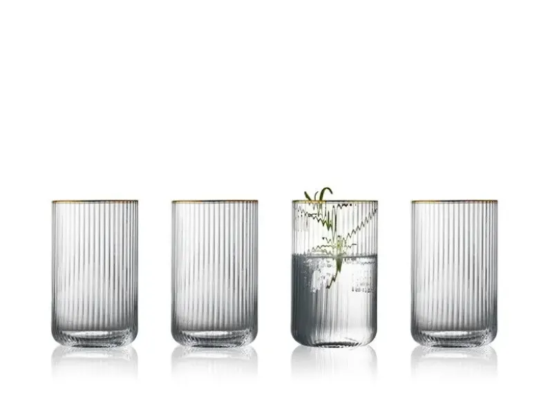 Lyngby Glas Palermo Gold Highball 50cl 4-pak