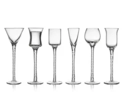 Lyngby Glas Rom Snapseglas 18 cm 6 stk Klar