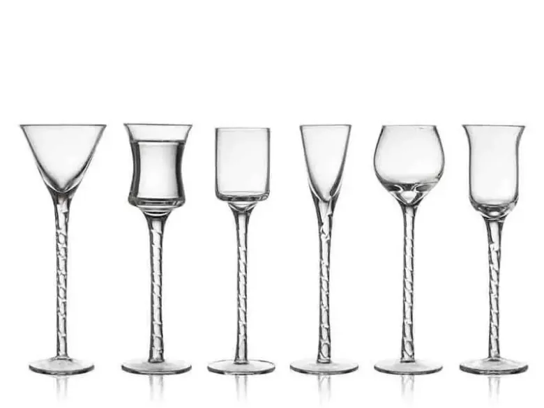 Lyngby Glas Rom Snapseglas 18 cm 6 stk Klar