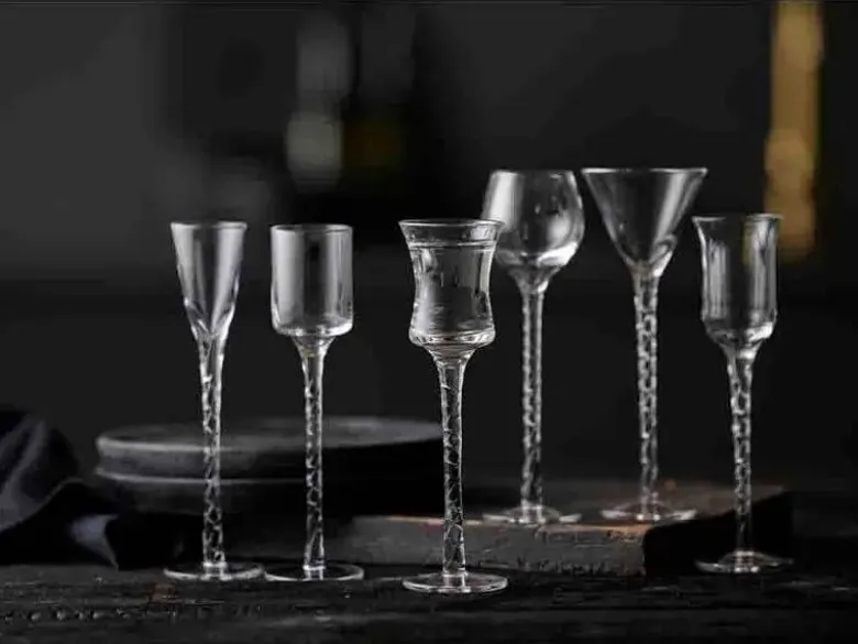 Lyngby Glas Rom Snapseglas 18 cm 6 stk Klar