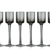 Lyngby Glas Snapseglas 6 stk Grå