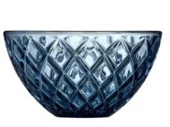 Lyngby Glas Sorrento skål Dia 12 cm 4 stk Blå
