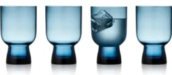 Lyngby Glas Sorrento Vandglas 30 cl 4 stk. Blå