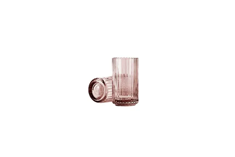 Lyngby mundblæst glasvase12 cm - Burgundy