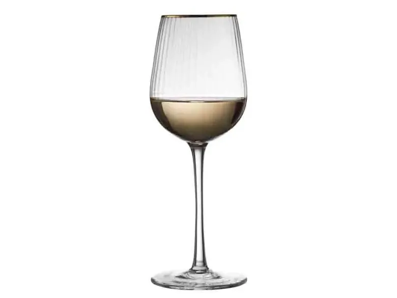 Lyngby Palermo Gold Hvidvinsglas