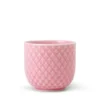 Lyngby Porcelæn Rhombe color æggebæger rosa - H: 4,5 cm