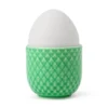 Lyngby Porcelæn Rhombe color æggebæger grøn - H: 4,5 cm