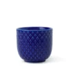 Lyngby Porcelæn Rhombe color æggebæger blå - H: 4,5 cm