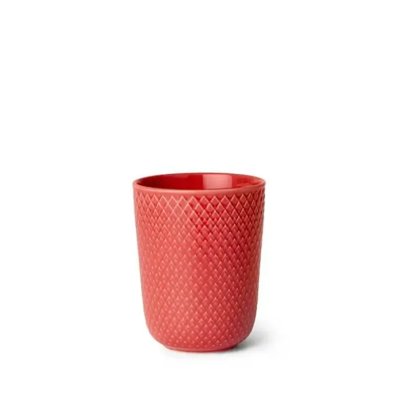 Lyngby Porcelæn Rhombe Color Krus 33 cl koral