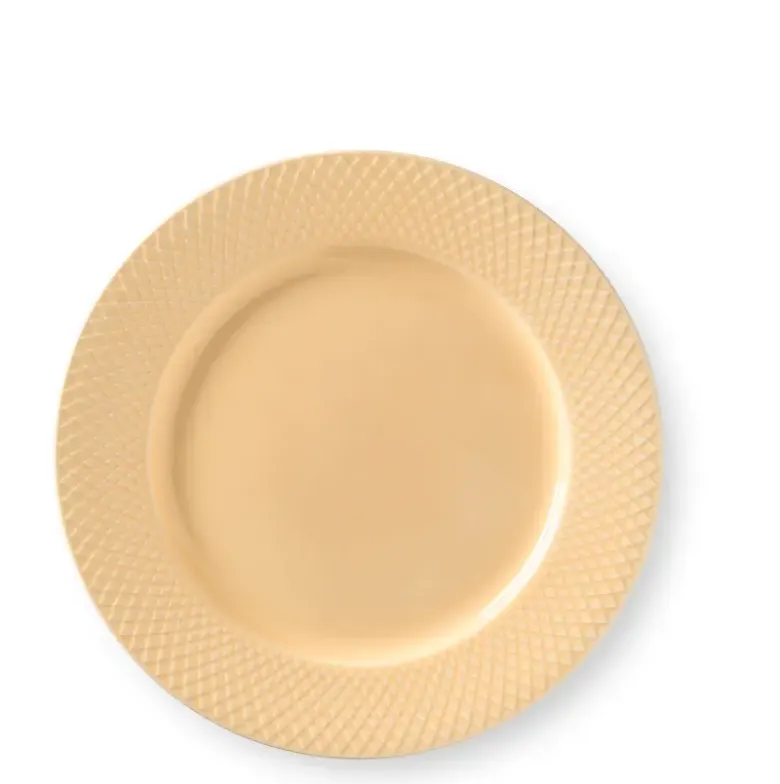 Lyngby Porcelæn Rhombe Color Middagstallerken Ø27 cm Sand