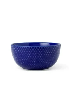 Lyngby Porcelæn Rhombe Color skål 13 cm mørk blå