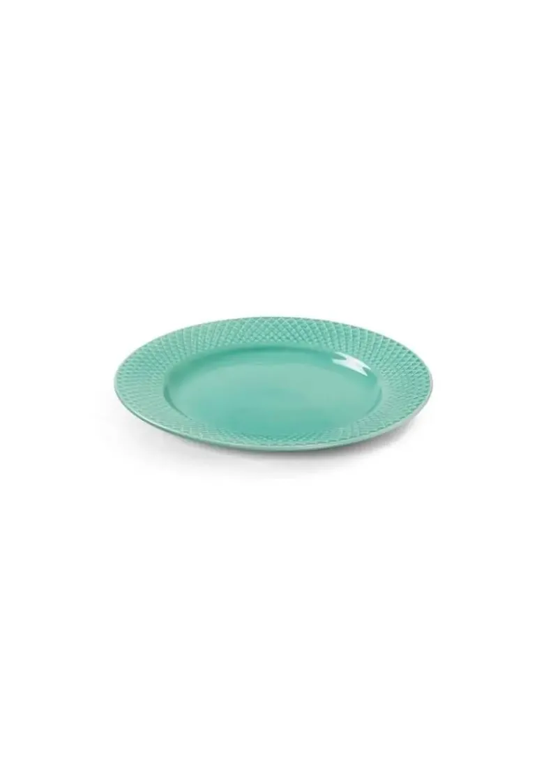 Lyngby Porcelæn Rhombe Colour frokosttallerken Ø21 cm aqua