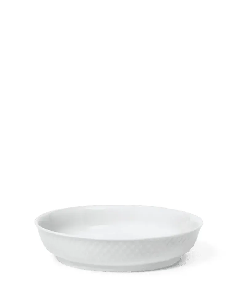 Lyngby Porcelæn Rhombe dessertallerken Ø16 cm hvid