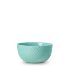 Lyngby Porcelæn Rhombe skål aqua 13 cm