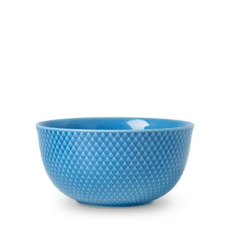 Lyngby Porcelæn Rhombe skål blå 17,5 cm