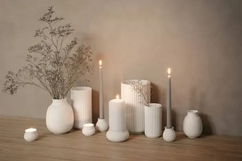 Lyngby Radiance vase hvid 20,5 cm