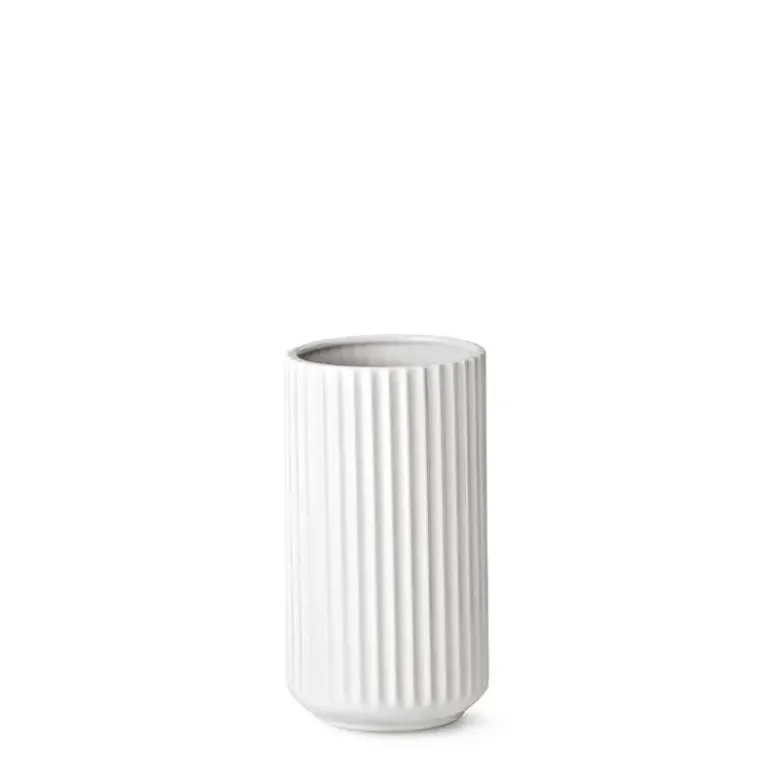 Lyngby vase 20 cm hvid porcelæn