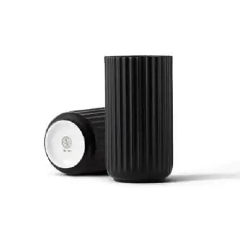 Lyngby vase 15,5 cm sort