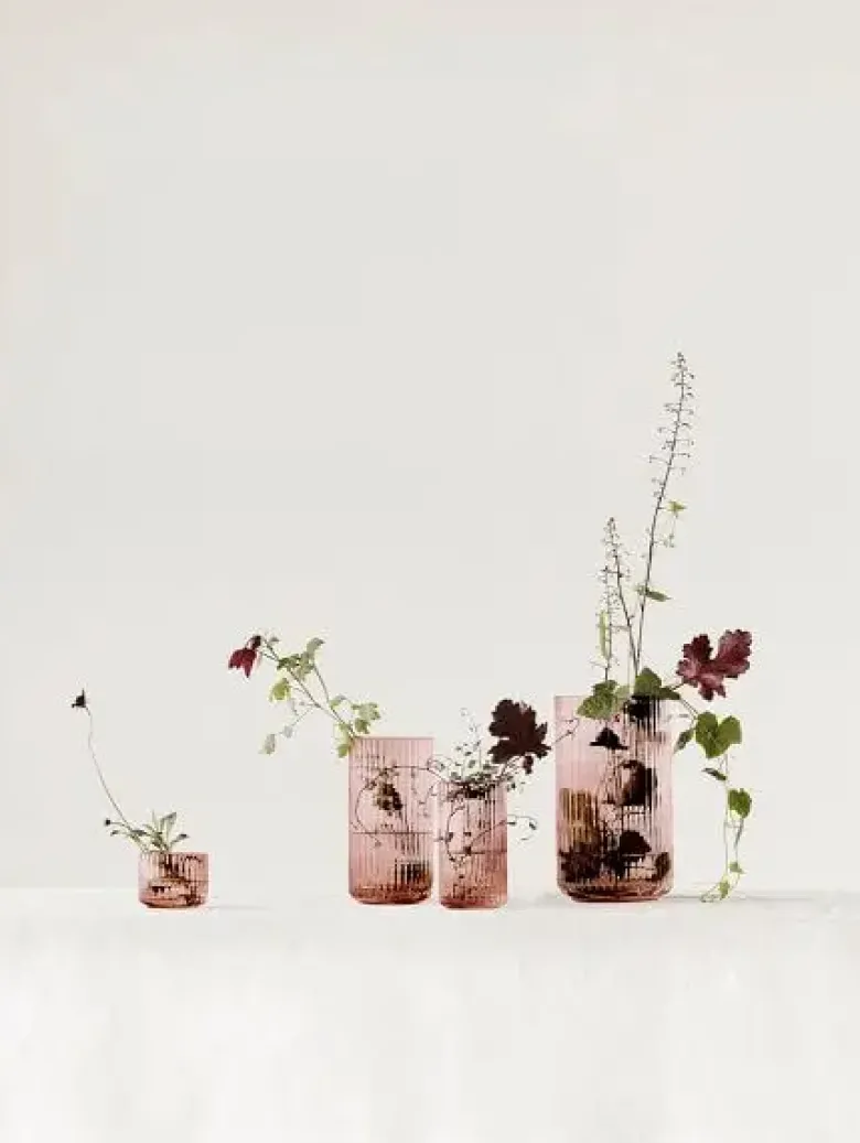 Lyngby vasen burgundy H20 cm